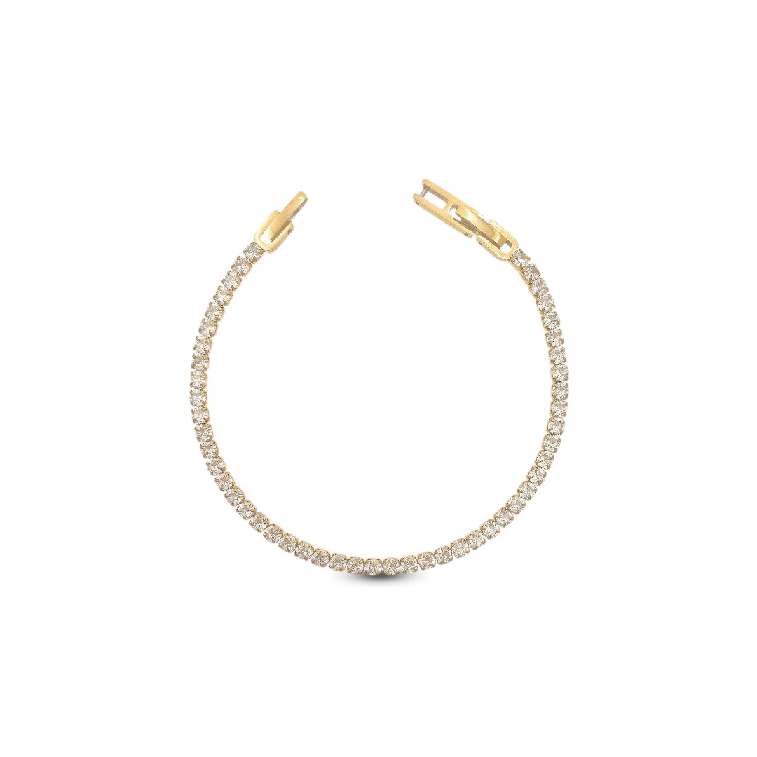 Bracciale Tennis Cubic Zirconia 3mm Gioiello - immagine 2