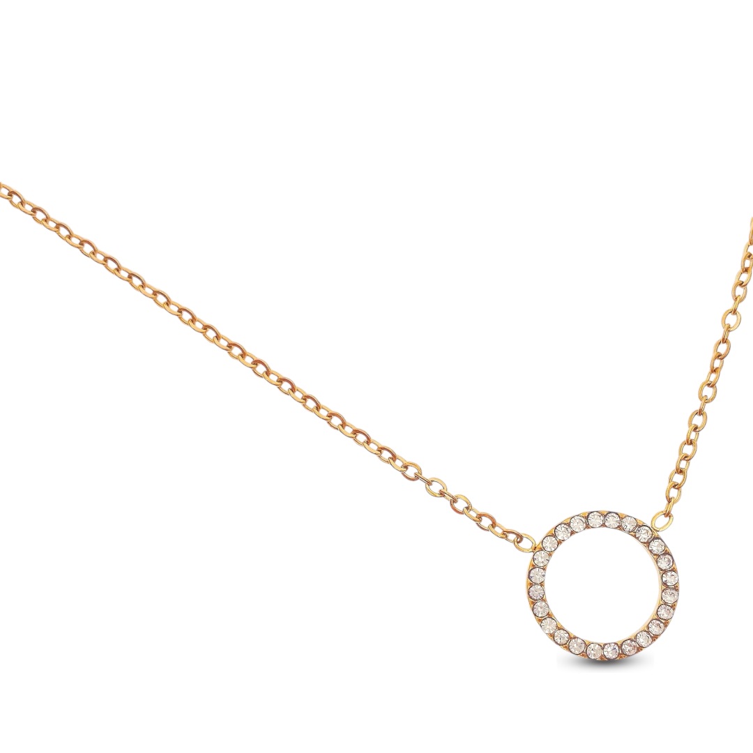 Collana Cerchio Zirconi - immagine 4